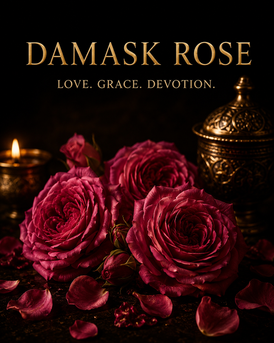 Damask Rose, the Queen of Flowers